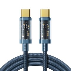 Joyroom cable USB Type-C - USB Type-C 100W 1.2m black (S-CC100A12) цена и информация | Кабели для телефонов | 220.lv