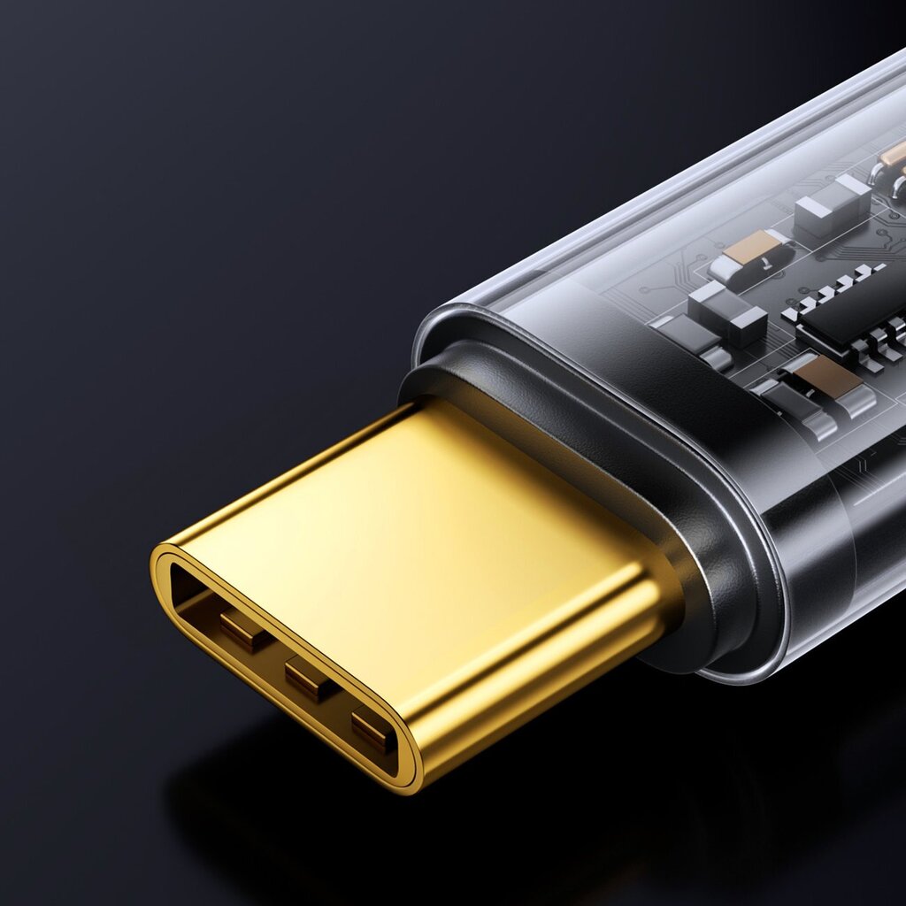 Joyroom cable USB Type-C - USB Type-C 100W 1.2m black (S-CC100A12) cena un informācija | Savienotājkabeļi | 220.lv