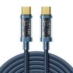 Joyroom cable USB Type-C - USB Type-C 100W 2m blue (S-CC100A20) cena un informācija | Savienotājkabeļi | 220.lv