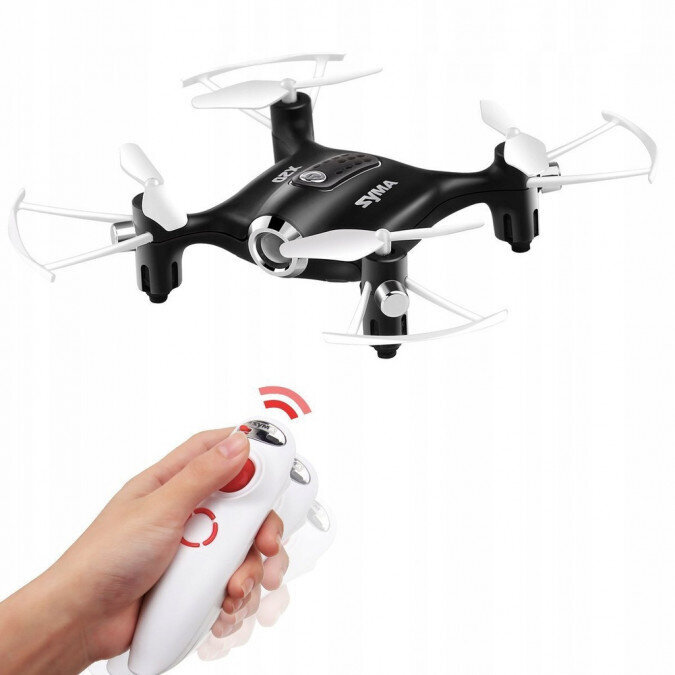 Drons Syma X20-S (2,4 GHz, žiroskops, darbības rādiuss līdz 20 m, 10,5 cm), melns cena un informācija | Rotaļlietas zēniem | 220.lv