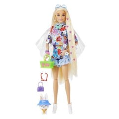 Кукла Barbie Экстра в одежде с цветочным принтом HDJ45 цена и информация | Игрушки для девочек | 220.lv