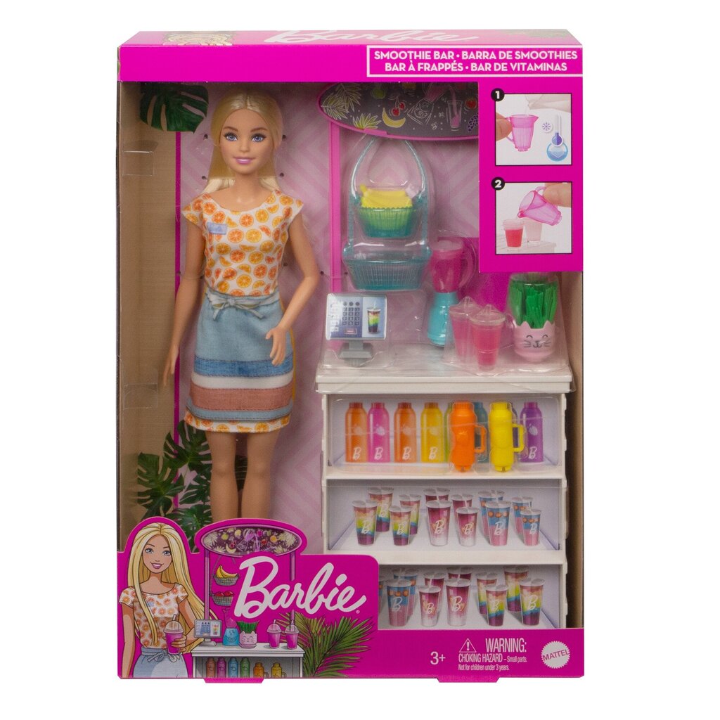 Barbie® smūtija bārs GRN75 цена и информация | Rotaļlietas meitenēm | 220.lv