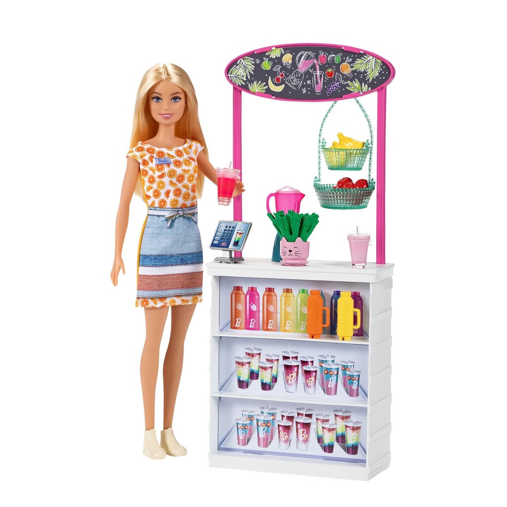 Barbie® smūtija bārs GRN75 цена и информация | Rotaļlietas meitenēm | 220.lv
