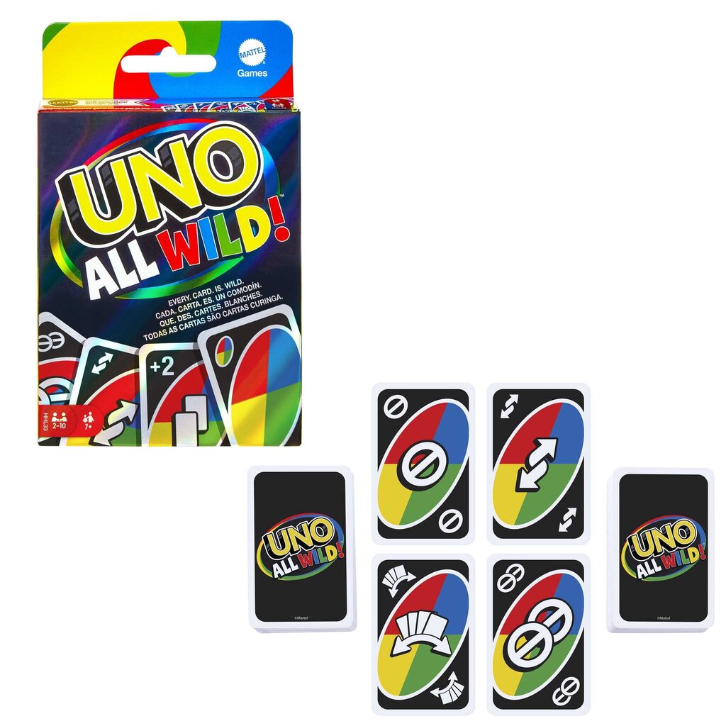 Карточная игра UNO® All Wild® HHL33 цена | 220.lv