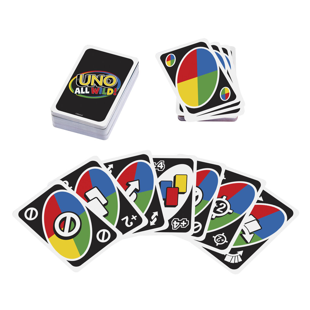 Карточная игра UNO® All Wild® HHL33 цена | 220.lv