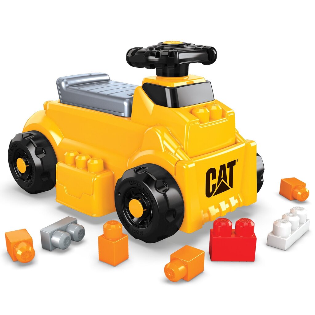 Mega Bloks® Cat® plug-in celtniecības transportlīdzeklis HDJ29 cena un informācija | Rotaļlietas zēniem | 220.lv