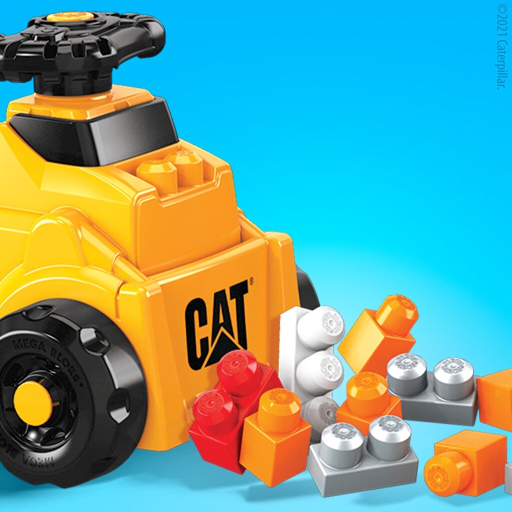 Mega Bloks® Cat® plug-in celtniecības transportlīdzeklis HDJ29 цена и информация | Rotaļlietas zēniem | 220.lv