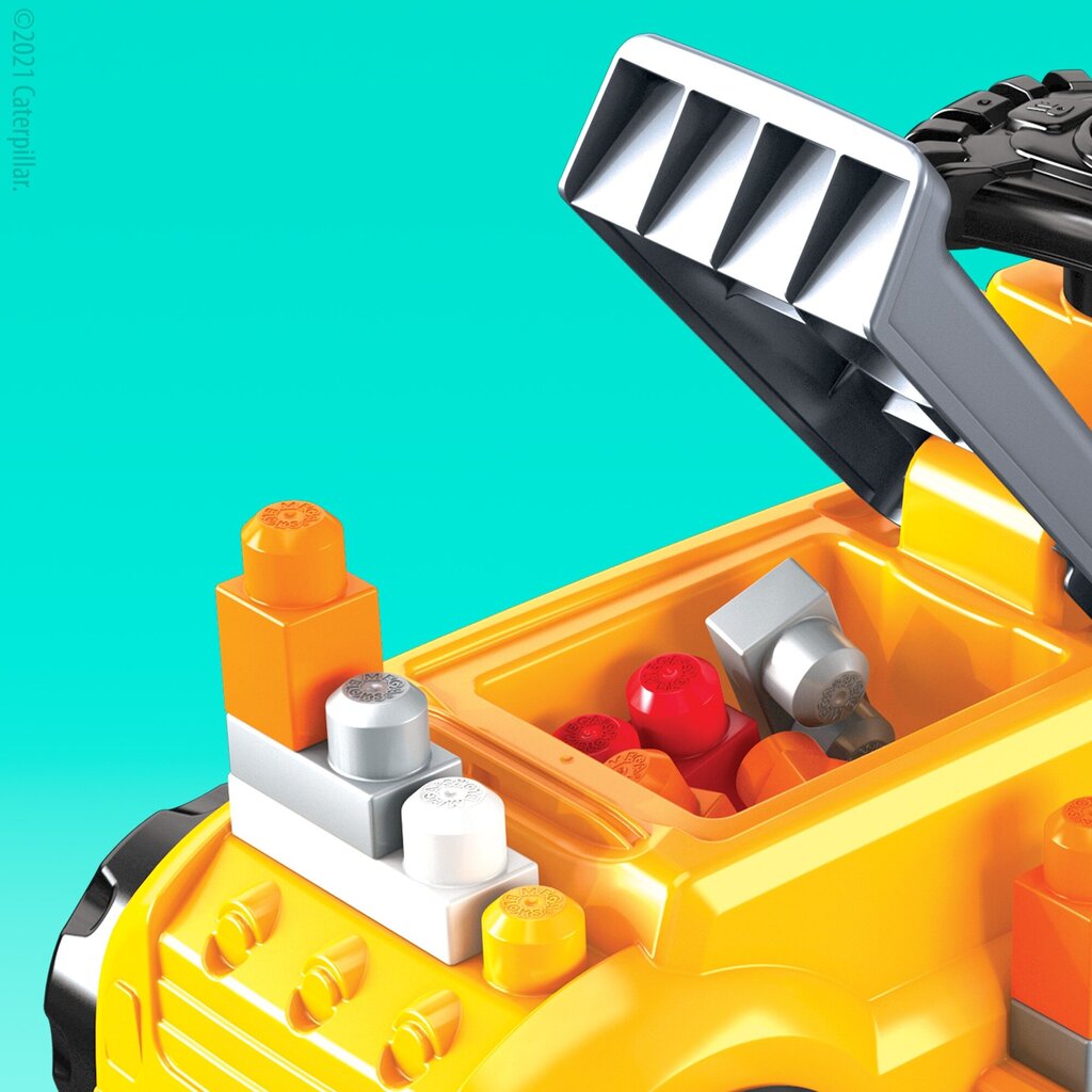 Mega Bloks® Cat® plug-in celtniecības transportlīdzeklis HDJ29 цена и информация | Rotaļlietas zēniem | 220.lv