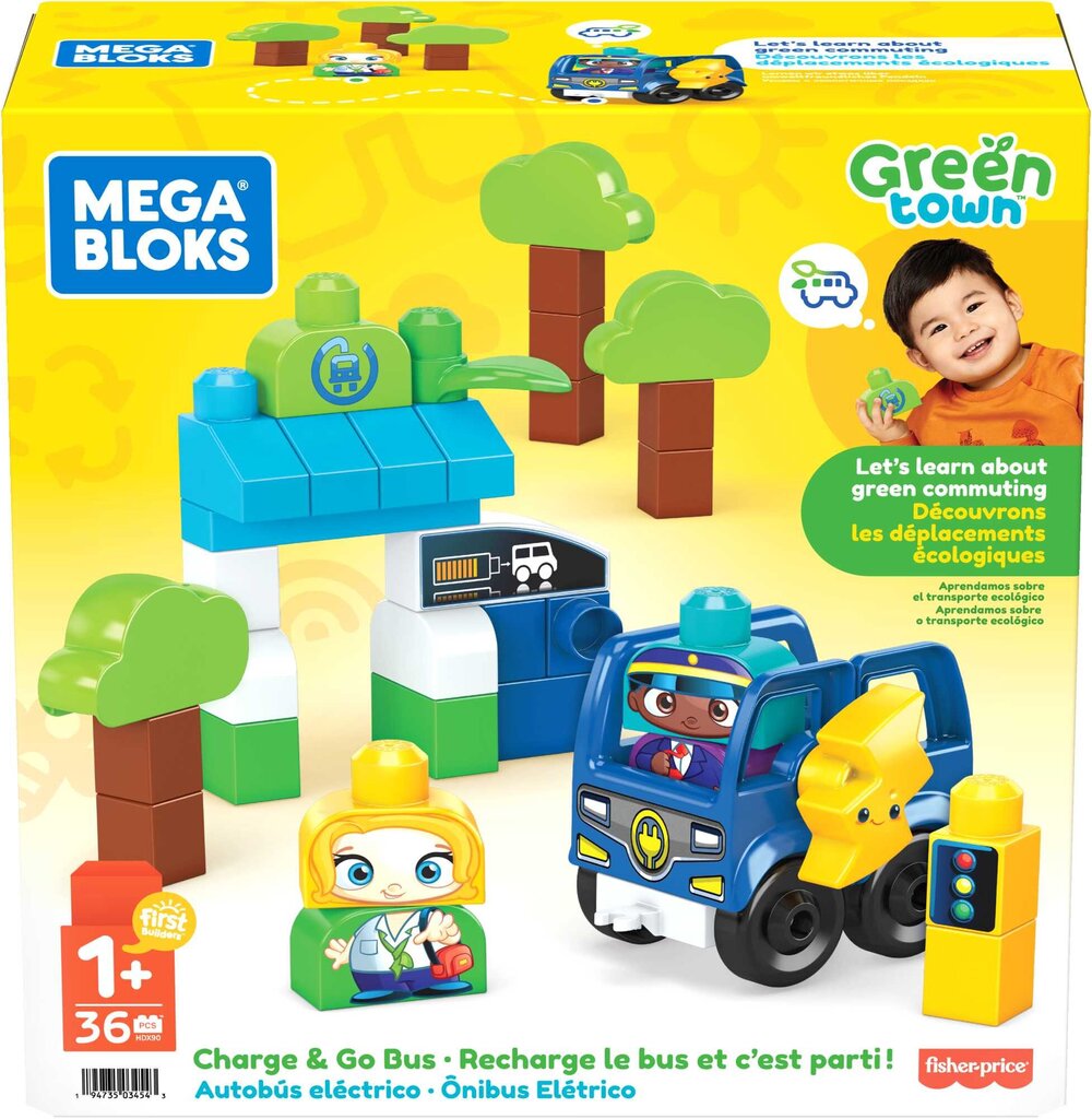 Mega Bloks® Rechargeable Electric autobuss HDX90 cena un informācija | Rotaļlietas zēniem | 220.lv