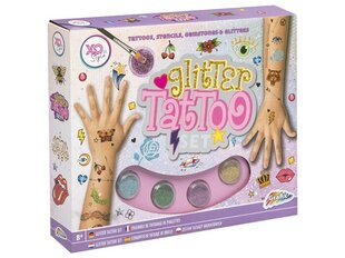 Набор для детского тату Grafix Glitter Tattoo Set цена и информация | Игрушки для девочек | 220.lv