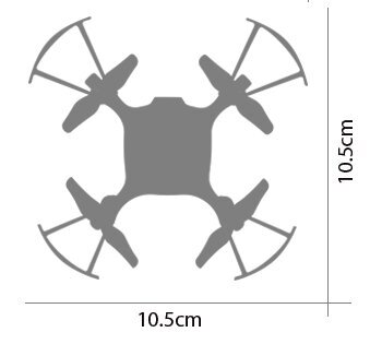 Syma X20-S drons (2,4 GHz, žiroskops, rādiuss līdz 20 m, 10,5 cm), balts cena un informācija | Rotaļlietas zēniem | 220.lv