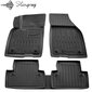 Paklājiņi 3D VOLVO V50 2004-2012, 5 gab. black /5037015 цена и информация | Gumijas paklājiņi pēc auto modeļiem | 220.lv