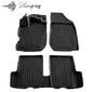 Paklājiņi 3D DACIA Logan 2012->, 5 gab. black /5018055 цена и информация | Gumijas paklājiņi pēc auto modeļiem | 220.lv