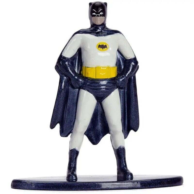 DC Comics Batman Metal Batmov 1966 auto + figūra - komplekts cena un informācija | Rotaļlietas zēniem | 220.lv