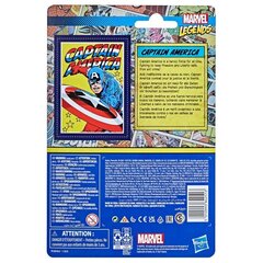 Marvel retro rotaļu figūra 9,5 cm Captain America cena un informācija | Marvel Rotaļlietas, bērnu preces | 220.lv