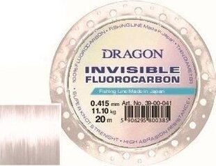 Makšķeraukla Dragon Invisible Fluorocarbon, 20 m, 0,235 mm cena un informācija | Makšķerauklas | 220.lv