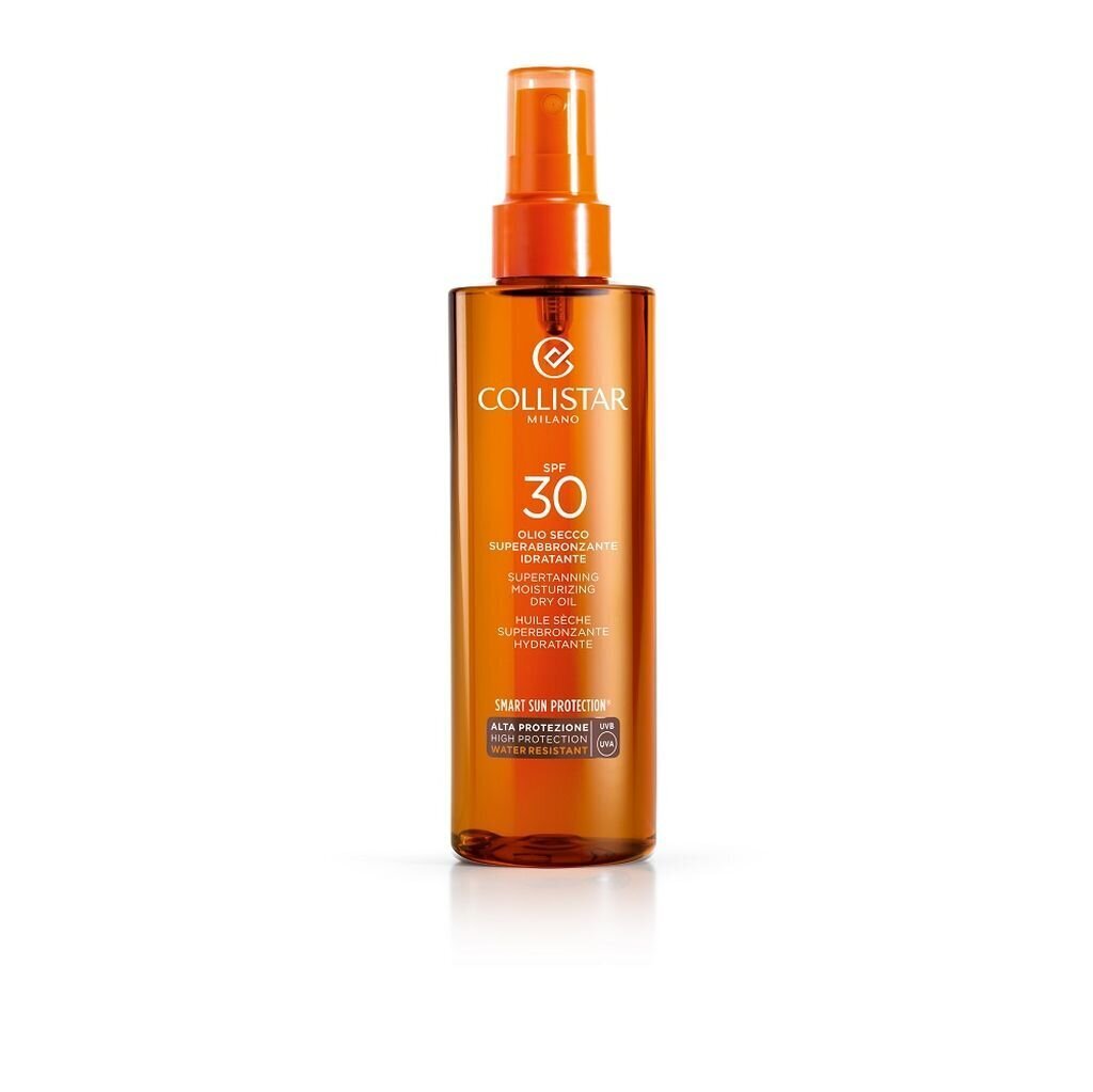 Sausā sauļošanās eļļa Collistar Sun SPF 30, 200 ml cena un informācija | Sauļošanās krēmi | 220.lv