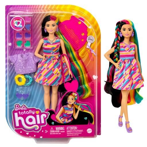 Lelle Barbie Totaly Hair, aziāte цена и информация | Rotaļlietas meitenēm | 220.lv