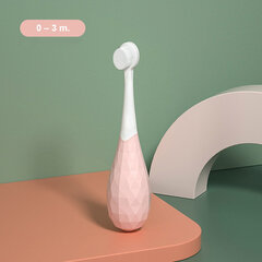 Нано зубная щетка для детей, розовая, 0 – 3 г. цена и информация | Зубные щетки, пасты | 220.lv