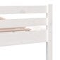 vidaXL gultas rāmis, balts, masīvkoks, 150x200 cm, 5FT, divvietīgs cena un informācija | Gultas | 220.lv