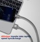 Swissten Textile Universāls Quick Charge 3.1 USB-C Datu un Uzlādes Kabelis 20 cm Zaļš цена и информация | Savienotājkabeļi | 220.lv