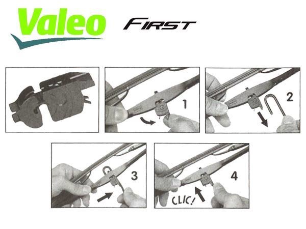 Valeo First tīrītāja slotiņa 53cm cena un informācija | Logu slotiņas | 220.lv