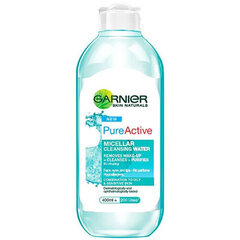 Micelārais ūdens Garnier Pure Micelar Water All In One, 400 ml cena un informācija | Sejas ādas kopšana | 220.lv