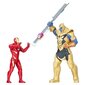 Marvel 2 rotaļu figūru komplekts Avengers Iron Man vs Thanos formas cena un informācija | Rotaļlietas zēniem | 220.lv