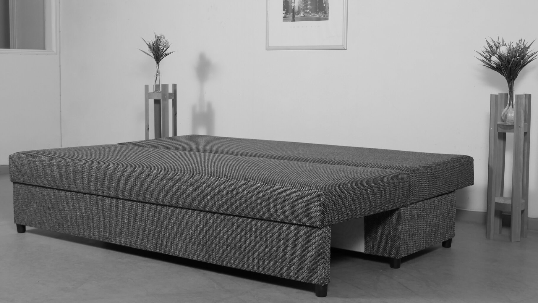 Dīvāns - Gulta "Mini" Brūns-Bēšs kombinēts cena un informācija | Dīvāni | 220.lv