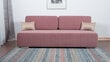Dīvāns - Gulta "Ovals" Gaiši Rozā cena un informācija | Dīvāni | 220.lv
