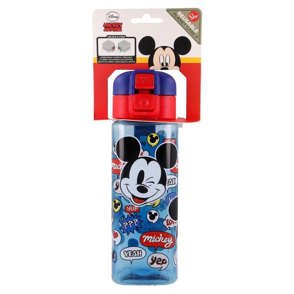 Ūdens pudele bērniem - Mickey Mouse 550ml цена и информация | Ūdens pudeles | 220.lv