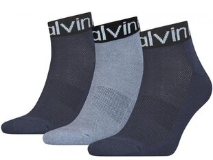 SOCKS CALVIN KLEIN CK MEN QUARTER 3P LOGO 701218722004 цена и информация | Мужские носки | 220.lv