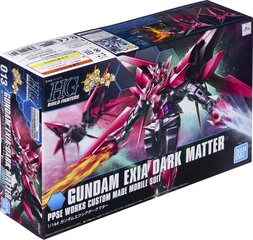 Plastmasas saliekamais Gunpla modelis Bandai HG Build Fighters Gundam Exia Dark Matter, 1/144, 58791 cena un informācija | Konstruktori | 220.lv