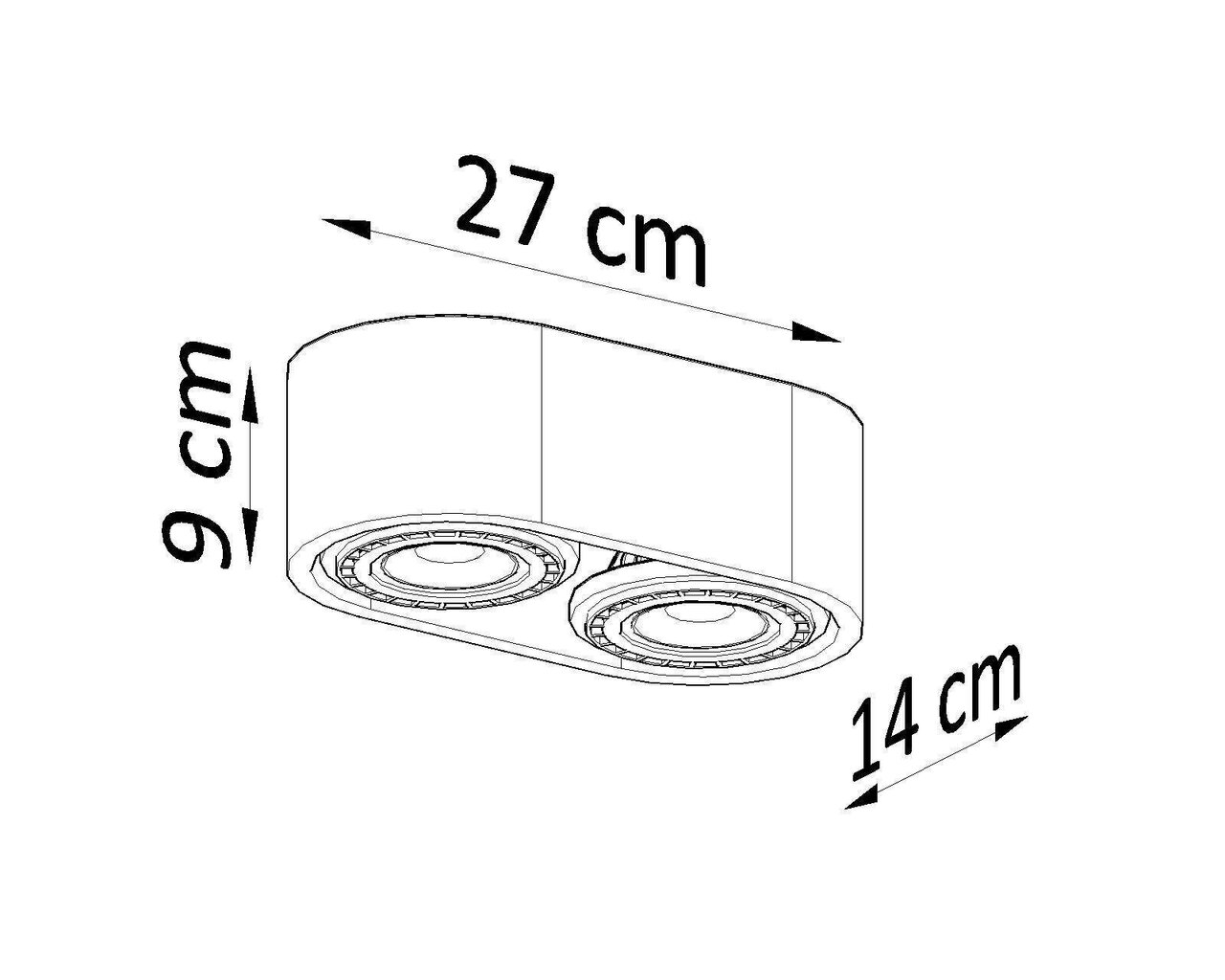 „Lampa Basic 2“ betona cena un informācija | Griestu lampas | 220.lv