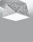 „Lampa Hexa 25“ sudraba cena un informācija | Griestu lampas | 220.lv