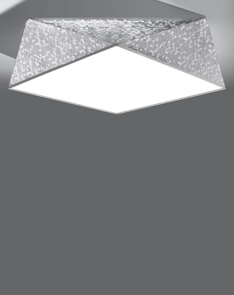 „Lampa Hexa 45“ sudraba цена и информация | Griestu lampas | 220.lv