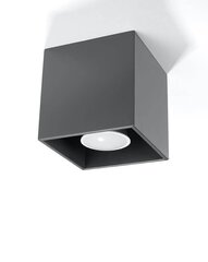 „Lampa Quad 1“ antracīta цена и информация | Потолочные светильники | 220.lv