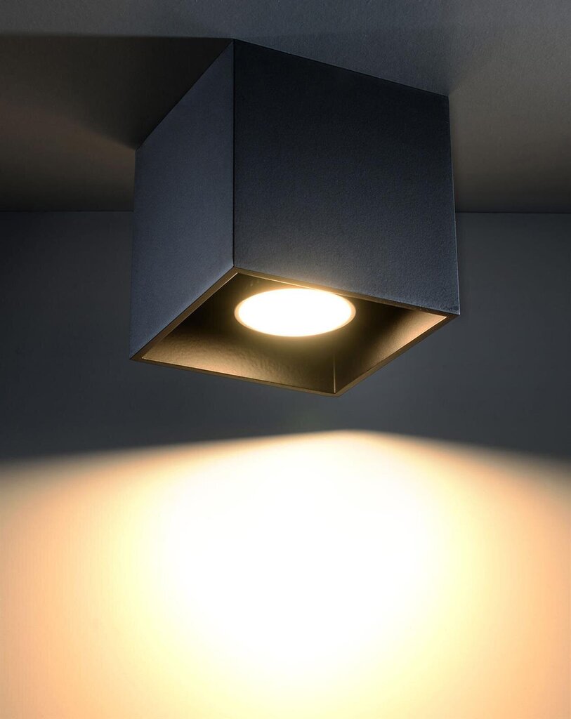 „Lampa Quad 1“ melna cena un informācija | Griestu lampas | 220.lv