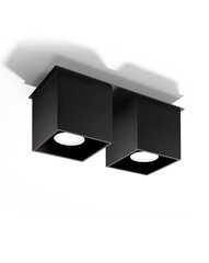 „Lampa Quad 2“ melna цена и информация | Потолочные светильники | 220.lv
