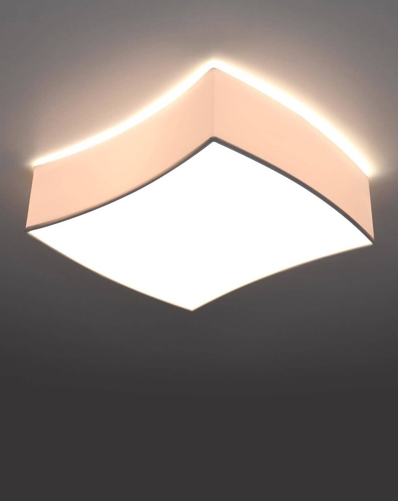„Lampa Square 1 balta“ cena un informācija | Griestu lampas | 220.lv