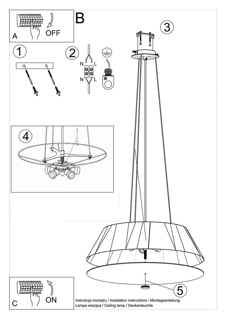 L8 piekaramā lampa Vega 60 White cena un informācija | Lustras | 220.lv