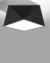 Lampa hexa 25 melna цена и информация | Потолочные светильники | 220.lv