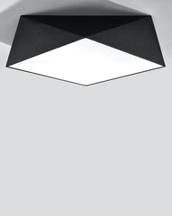 Lampa hexa 45 melna цена и информация | Потолочные светильники | 220.lv