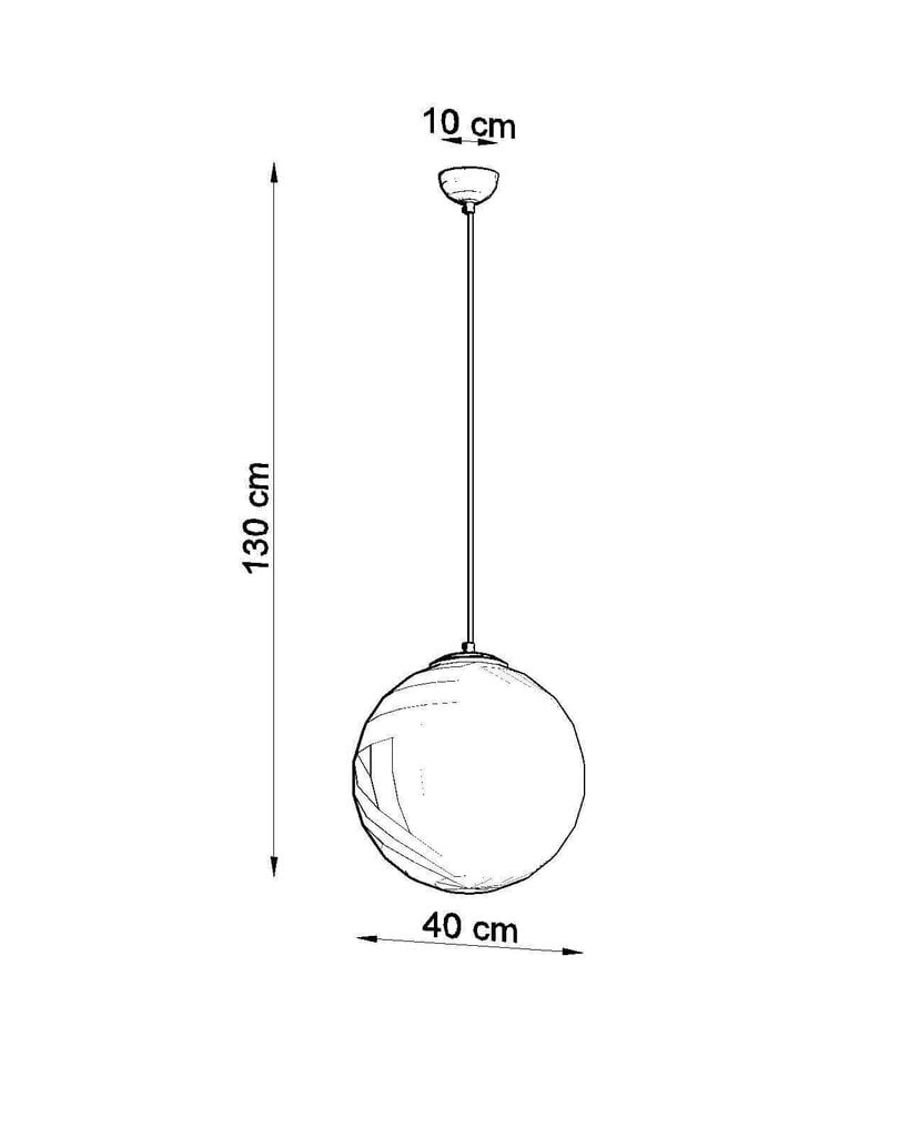 Piekārta lampa „Ugo 40“ цена и информация | Piekaramās lampas | 220.lv