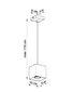 Piekārta lampa QUAD1 balta цена и информация | Piekaramās lampas | 220.lv