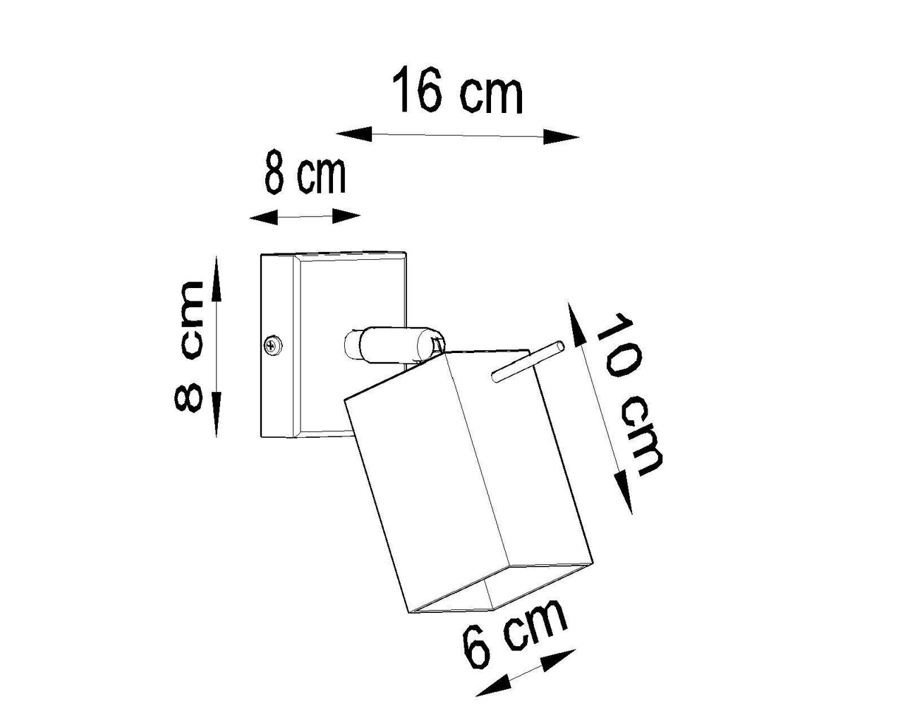 Sienas lampa MERIDA 1 pelēka цена и информация | Sienas lampas | 220.lv