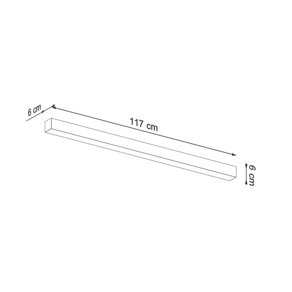 Sienas lampa PINNE 117 melna cena un informācija | Sienas lampas | 220.lv