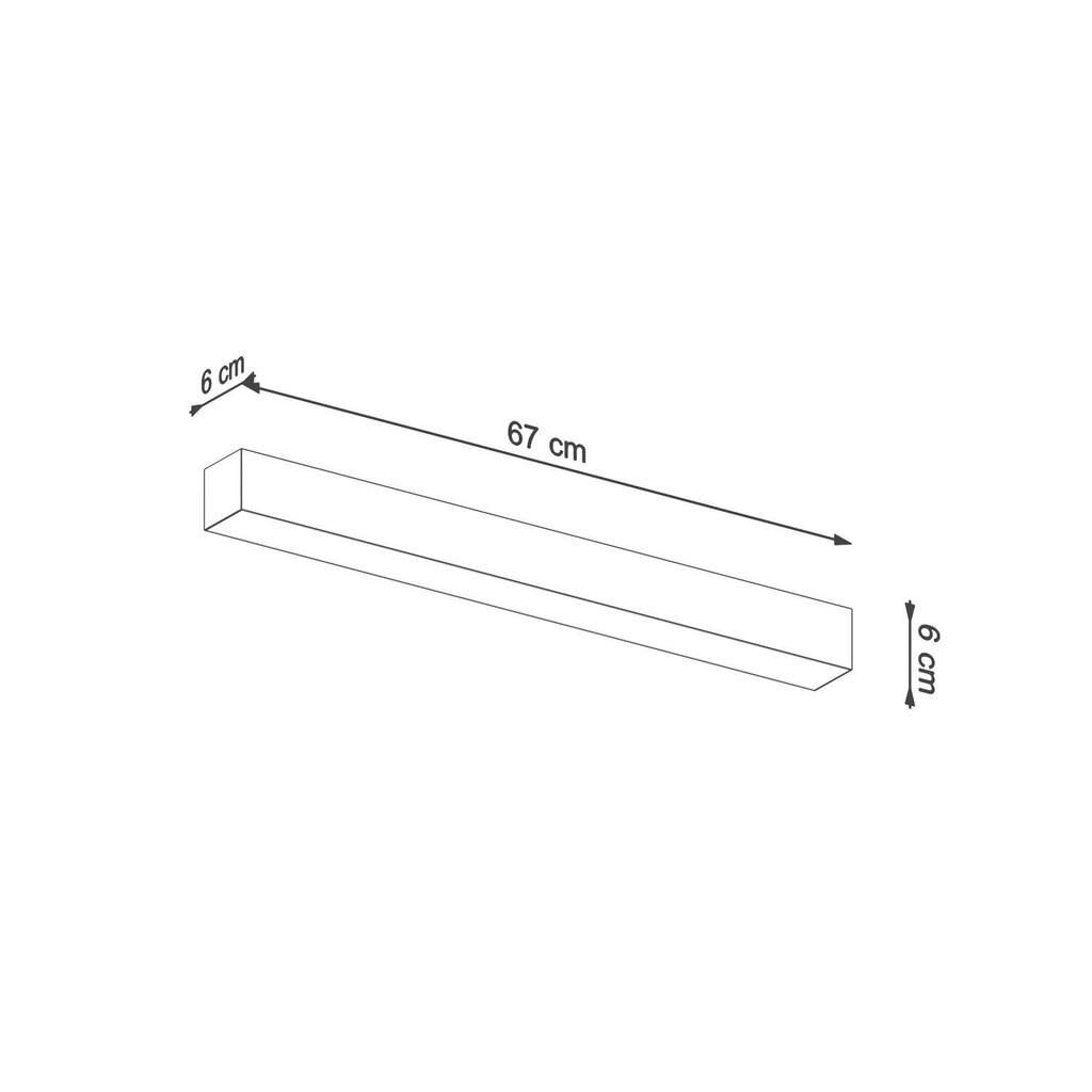 Sienas lampa PINNE 67 melna цена и информация | Sienas lampas | 220.lv