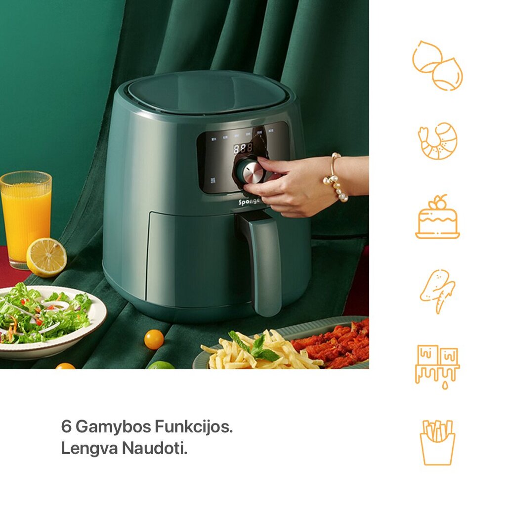 Sponge Air Fryer cena un informācija | Taukvāres katli, aerogrili | 220.lv