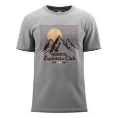 T-krekls monotox explorers club grey mel mx22064 cena un informācija | Vīriešu T-krekli | 220.lv